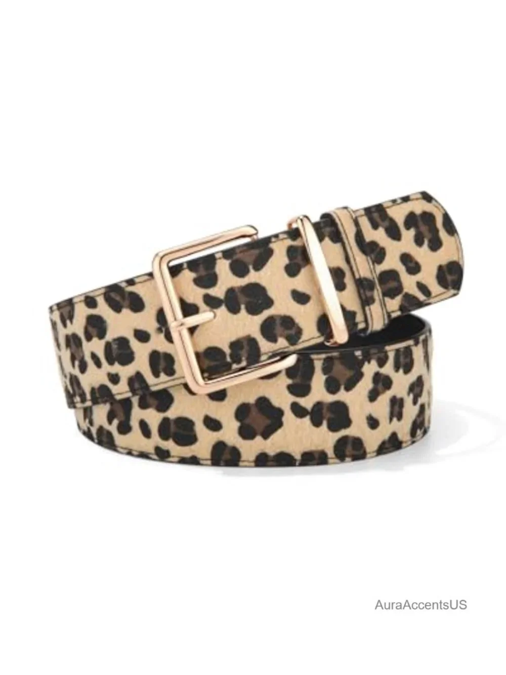 Wide Faux Suede Belt Chunky Waist Belt Gold Buckle 1.85
